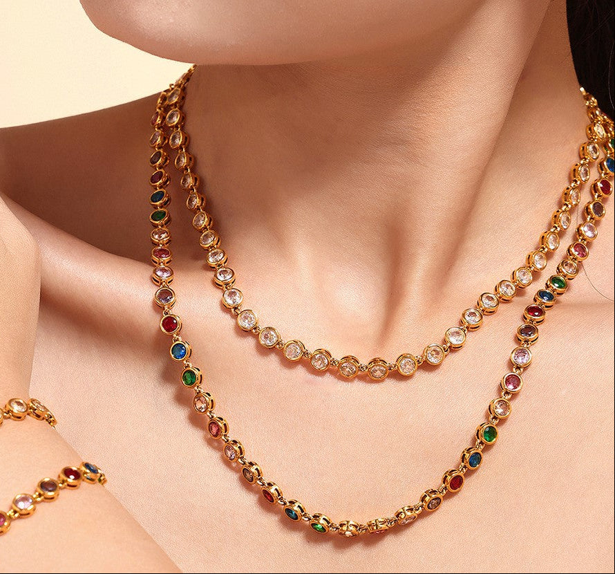 Tennis Round Necklaces