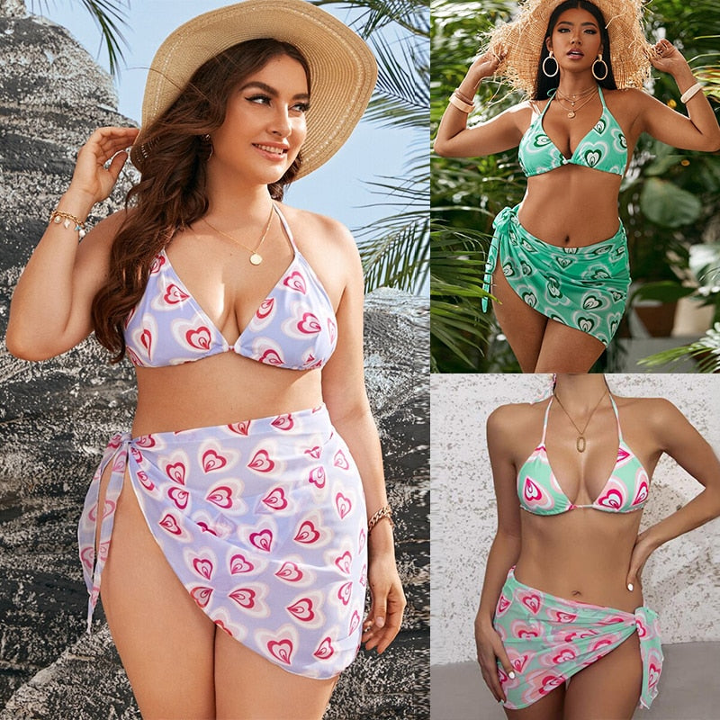 Women's 3 Pieces Swimwear Set Bikini  - Primrose