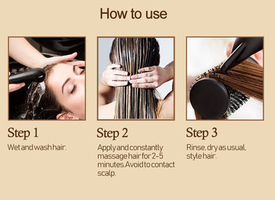 Keratin mask for hair restoration- pure