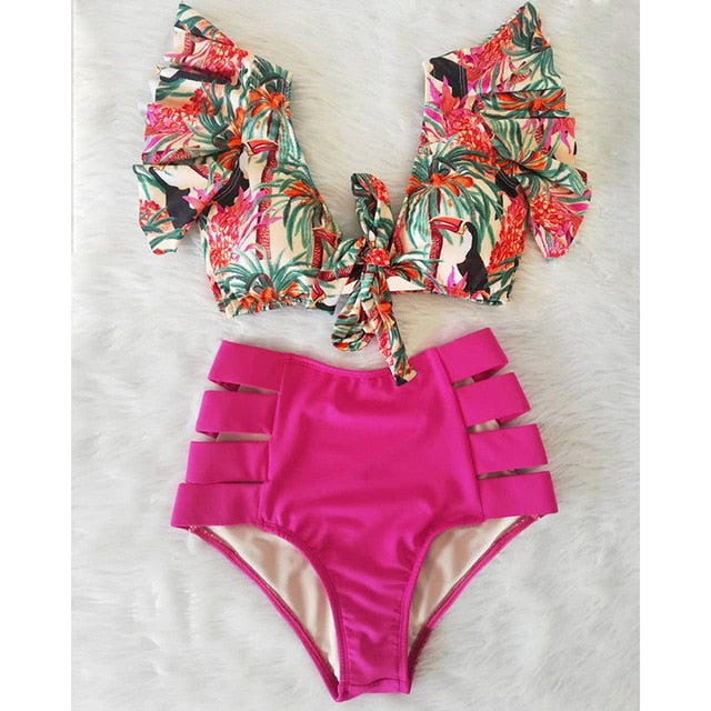 Women's High Waist Bikini Set - CHANDIE