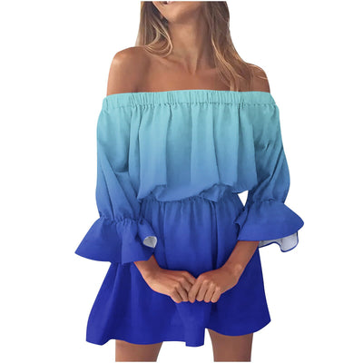 Women's Off shoulder mini dress - SHASHEY