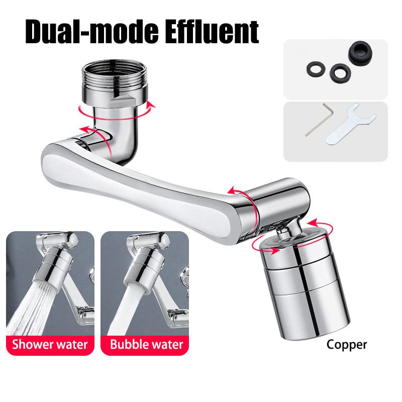 Flexible Faucet Extension with Aerator and Sprayer Nozzle