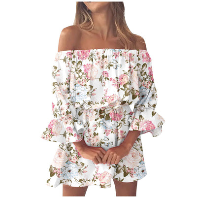 Women's Off shoulder mini dress - SHASHEY