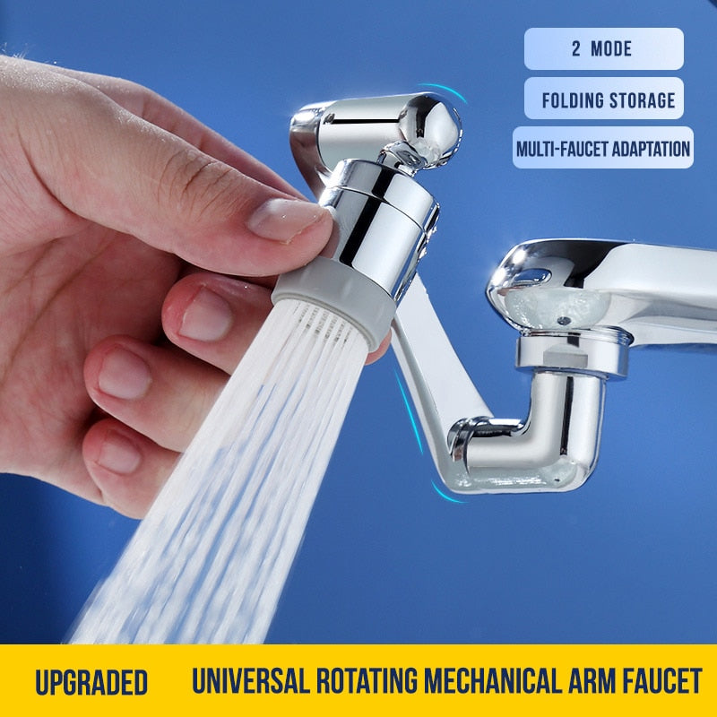 Flexible Faucet Extension with Aerator and Sprayer Nozzle