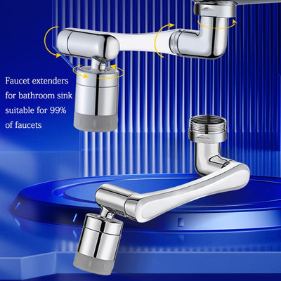 Flexible Faucet Extension with Aerator and Sprayer Nozzle