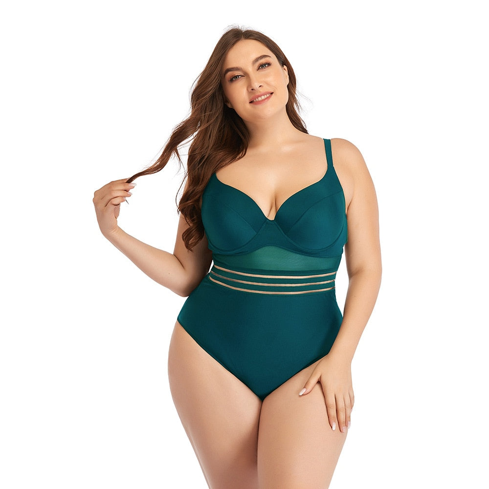 Women's Large Size Swimwear - SHEANE