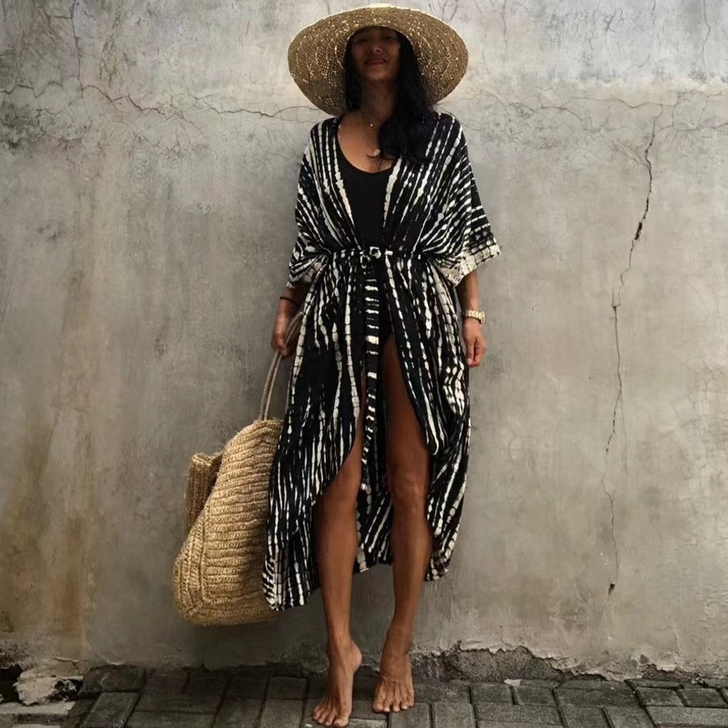 Women's Kimono Dress Robe Swimwear - FELICIA