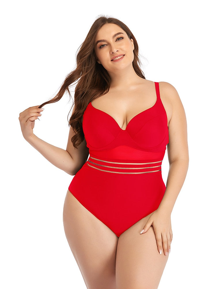 Women's Large Size Swimwear - SHEANE