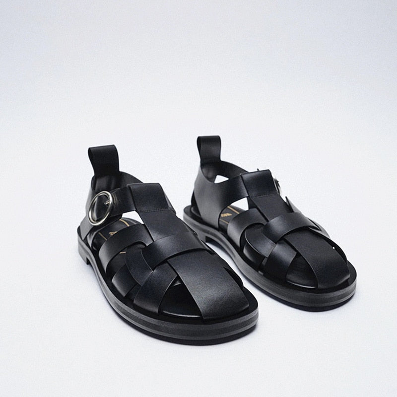 Women's Black Sandals - FASHEY