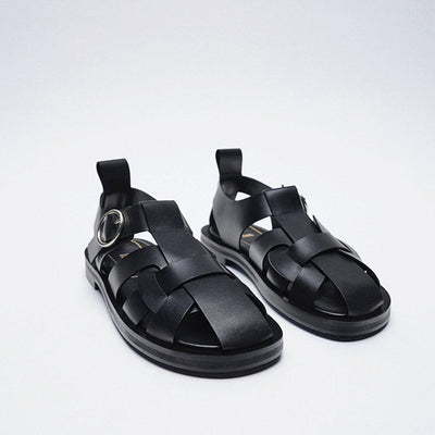 Women's Black Sandals - FASHEY