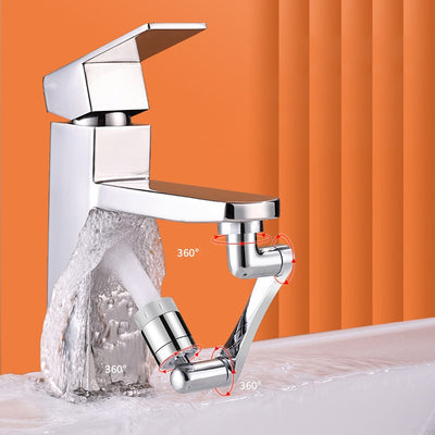 Flexible Faucet Extension with Aerator and Sprayer Nozzle