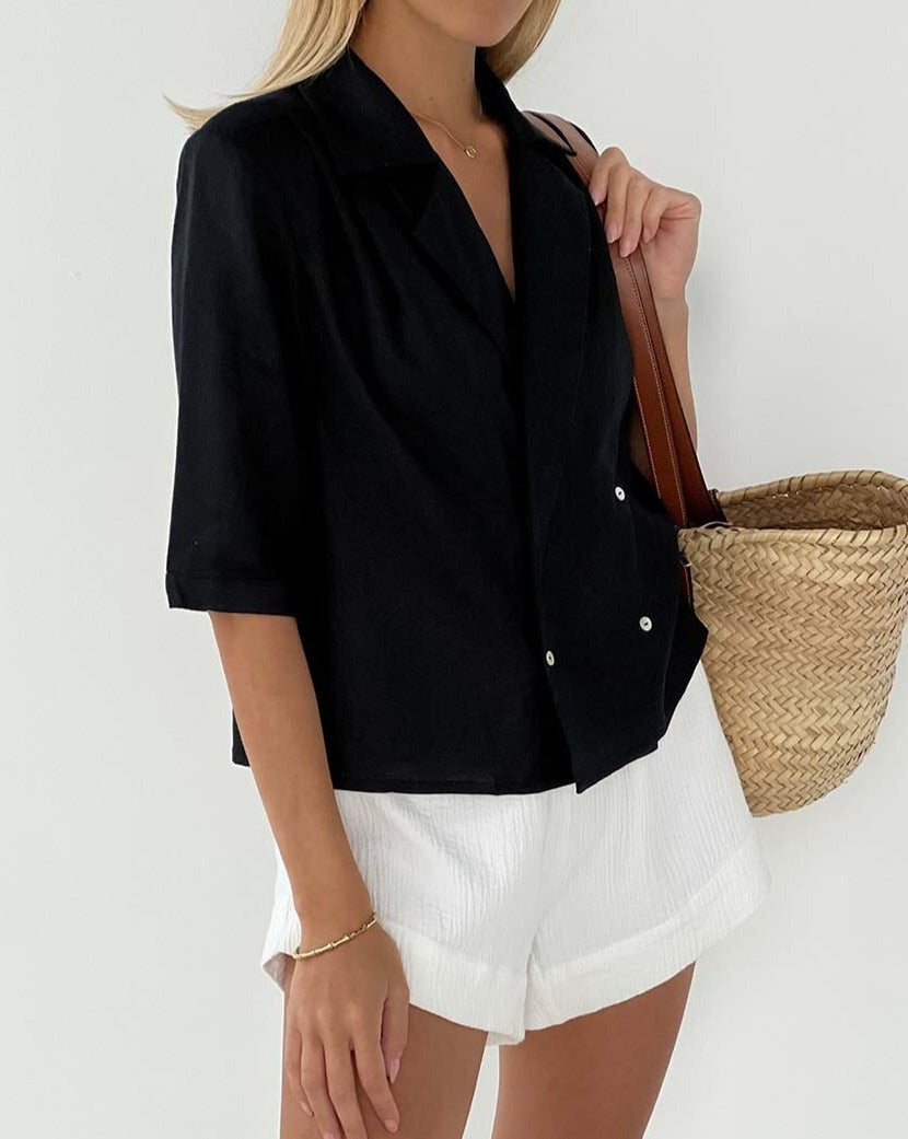 Short Sleeve Blouse - FANCY