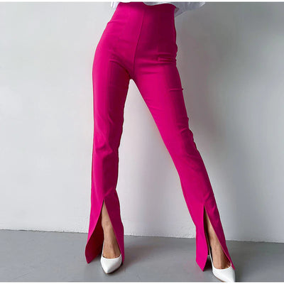 Elegant High Waist Flare Pants - SHEA