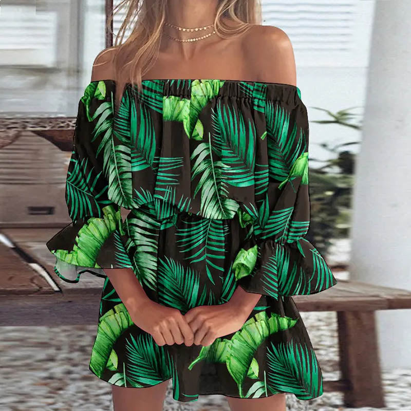 Women's Off shoulder mini dress - SHASHEY