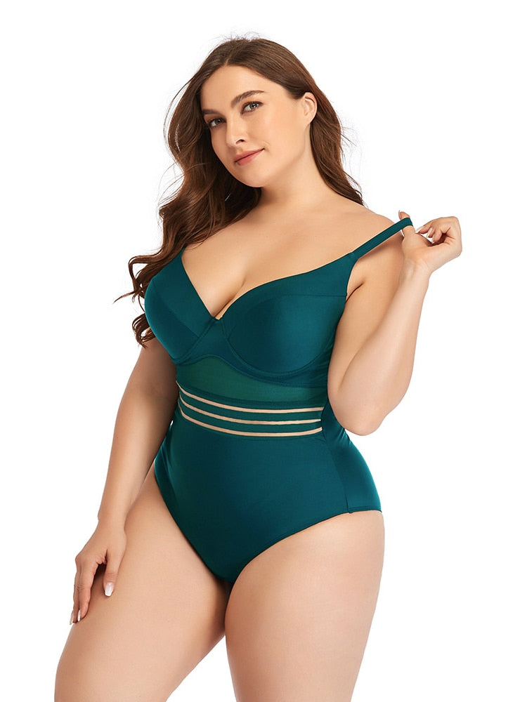 Women's Large Size Swimwear - SHEANE