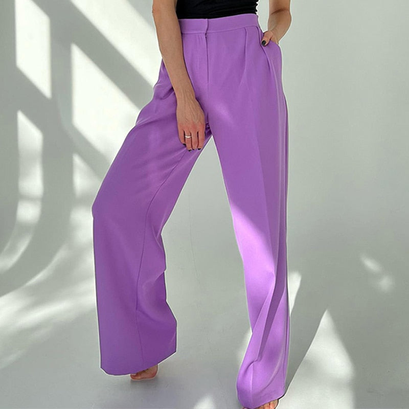 High Waist Trousers - NATHALIE